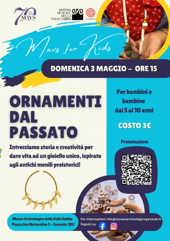 Intrecciamo storia e creatività per dare vita ad un gioiello unico, ispirato agli antichi monili preistorici!